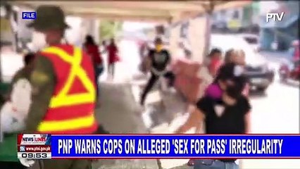 Descargar video: PNP warns cops on alleged 'sex for pass' irregularity