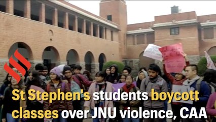 St Stephen's students boycott classes over JNU violence, CAA