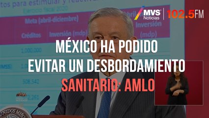 México ha podido evitar un desbordamiento sanitario: AMLO