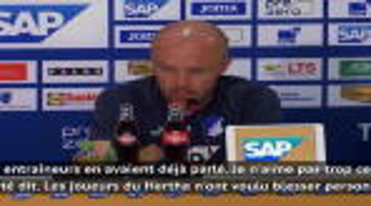 27e j. - Schreuder (Hoffenheim) défend les joueurs du Hertha suite à leur célébration polémique : "Ils n'ont voulu blesser personne"