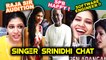 SINGER SRINIDHI CHAT : இளையராஜா சார் நா கொஞ்சம் பயம் | V-CONNECT |  Filmibeat Tamil