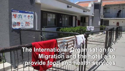 Hotel offers migrants a place to fight virus at US-Mexico border