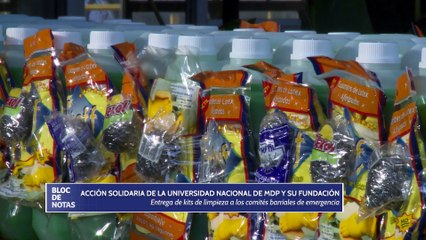 Entrega de kits de limpieza a los comités barriales de emergencia