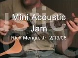 Mini acoustic guitar jam on the Takamine