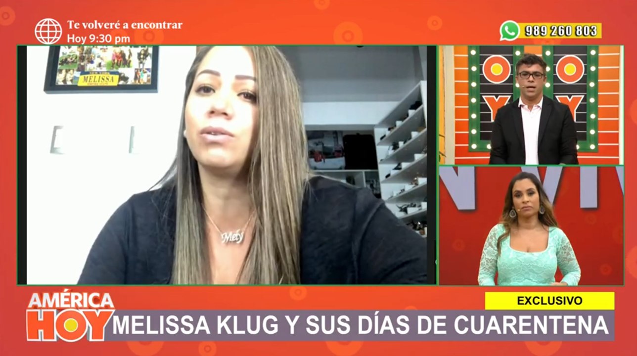 Melissa Klug desea que Jefferson Farfán se recupere pronto del Covid-19