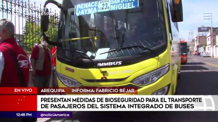 Edición Mediodía: Presentaron medidas de bioseguridad para el transporte de pasajeros en Arequipa