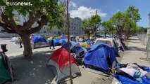 شاهد: مخيّم في قلب سان فرانسيسكو الأمريكية من أجل إيواء المشردين