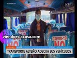 Choferes de la ciudad de El Alto adecúan sus movilidades ante coronavirus
