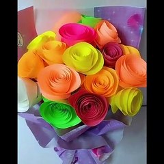 How To Make Paper Flower _ Paper Craft Ideas _ Flower DIY