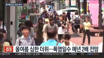 올여름 극심한 더위 예고…태풍 2~3개 올 듯