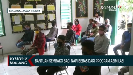 Napi Asimilasi di Malang Dapat Bantuan Sembako