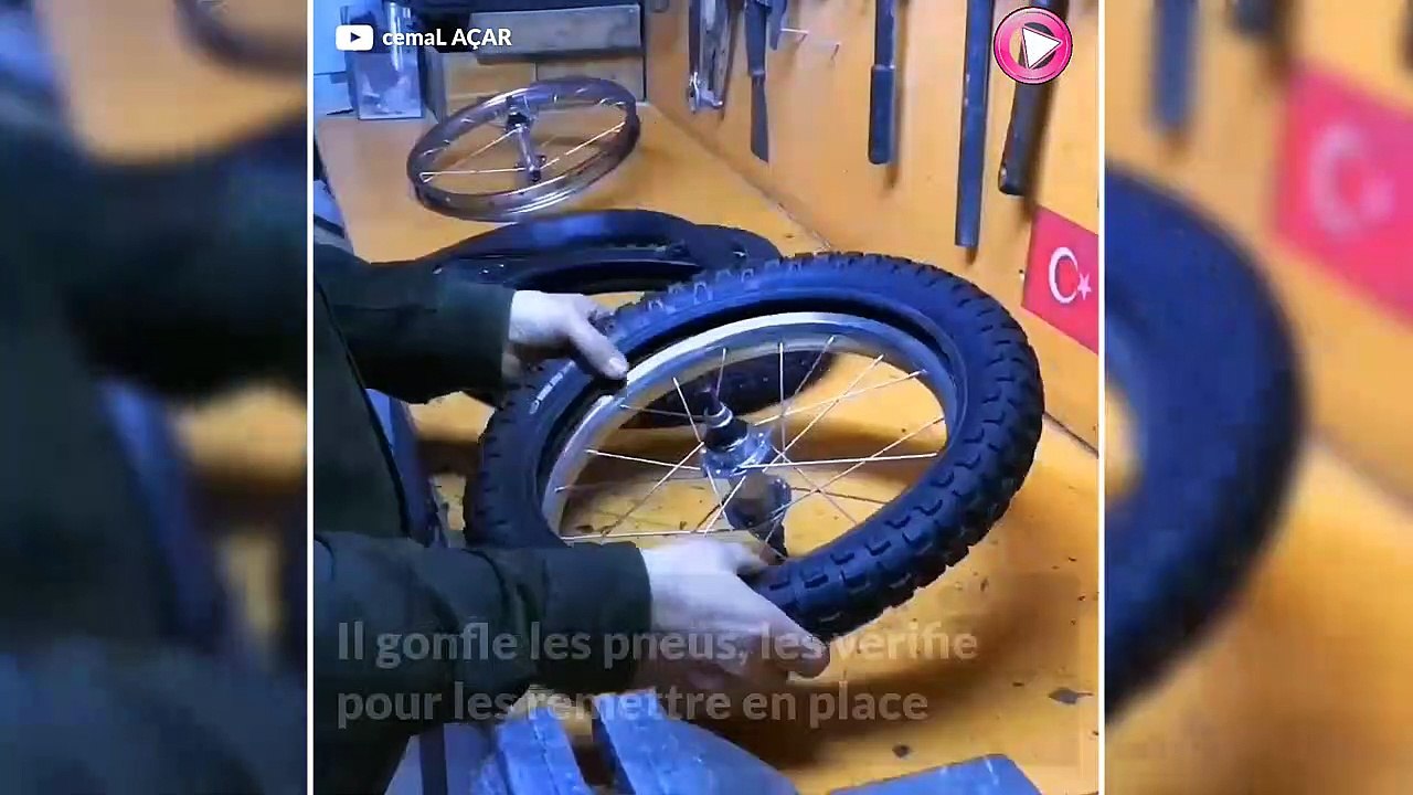 Ce père a recyclé ce vélo pour son fils handicapé