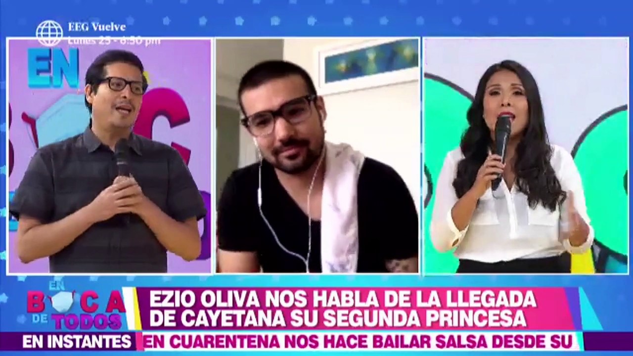 Ezio Oliva habló de la llegada de su segunda hija
