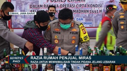 Polisi Razia Miras Demi Minimalisir Tindak Pidana Jelang Lebaran