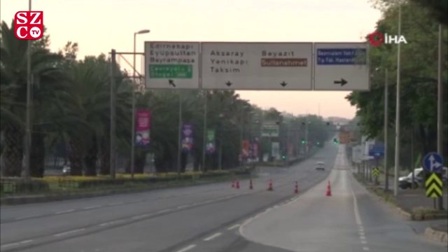4 günlük kısıtlamanın ilk gününde İstanbul boş kaldı