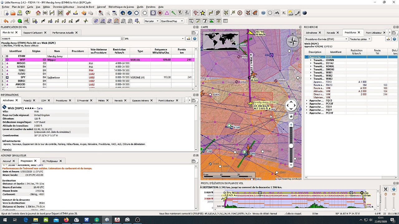 Antonov AN 2 step 1:Mendig to Wick (ETHM-EGPC)