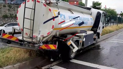 İETT otobüsü sulama tankeriyle çarpıştı! 9 yaralı