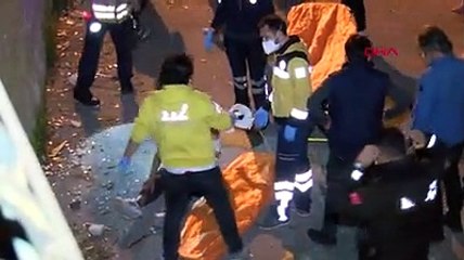 Polisten kaçarken düştüğü yerde mahsur kaldı