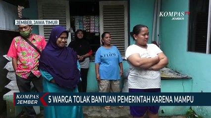 Merasa Mampu, 5 Orang Warga Tolak Bantuan Pemerintah