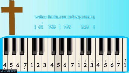 NOT PIANIKA LAGU KAU TETAP ALLAH [JCLF] | LAGU ROHANI