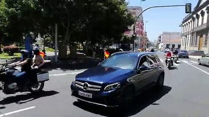Manifestación en coche convocada por Vox