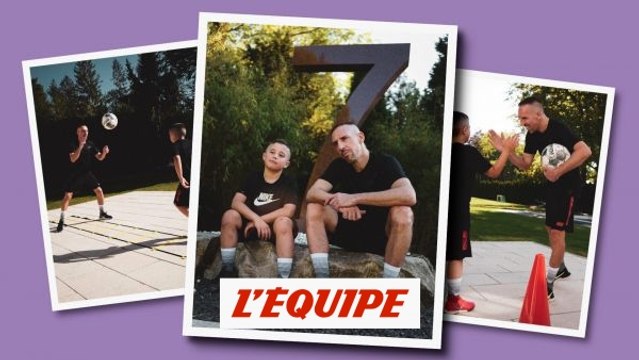 Avant la reprise, Franck Ribéry a eu le temps de jouer au coach particulier avec son fils Seïf - Foot - ITA