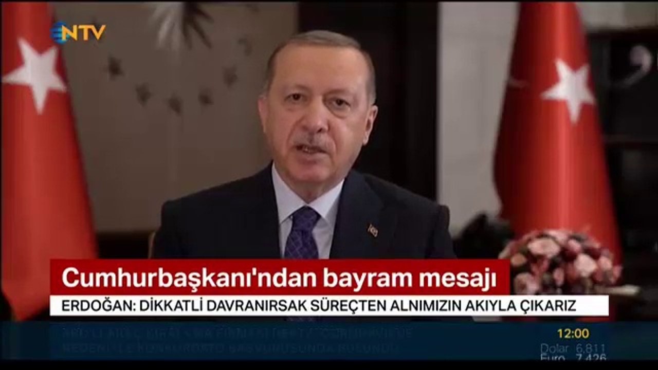 Cumhurbaşkanı Erdoğan'dan bayram mesajı