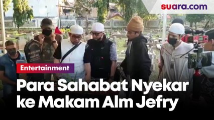 Penghujung Ramadan, Ustaz Zacky dan Abidzar Nyekar ke Makam Alm. Jefry Al Buchori