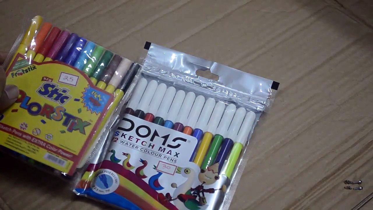 Doms Magic Pens Unboxing Video  Doms New Magic Pens Unboxing And
