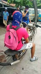 Man Rides Single Wheel Motorcycle
