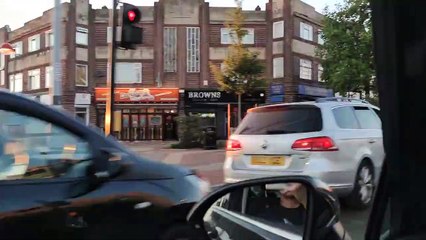 File d'attente au MacDo