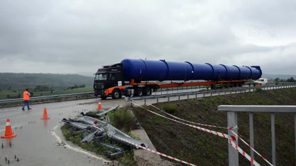 40 metrelik fırın ünitesi tırla 5 günde getirildi - SAMSUN