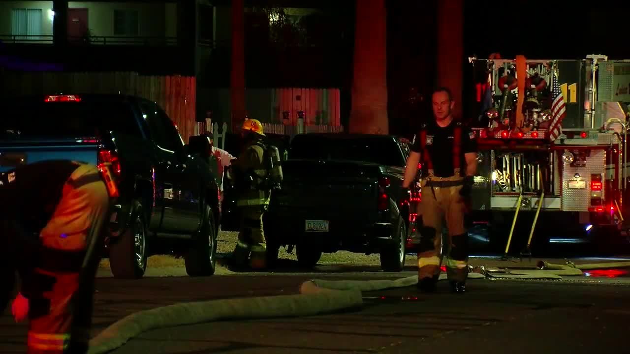 RV catches fire overnight in Phoenix