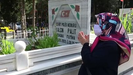 Şehit aileleri evlatlarının mezarına götürüldü