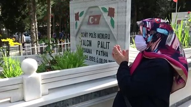 Şehit aileleri evlatlarının mezarına götürüldü