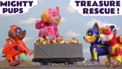Paw Patrol Mighty Pups with Tom Moss Prank in Treasure Rescue with Thomas and Friends and Funny Funlings in this Full Episode English toy story for kids