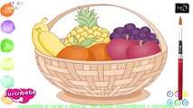 Cómo dibujar una canasta de frutas How to Draw a Basket of Fruit...