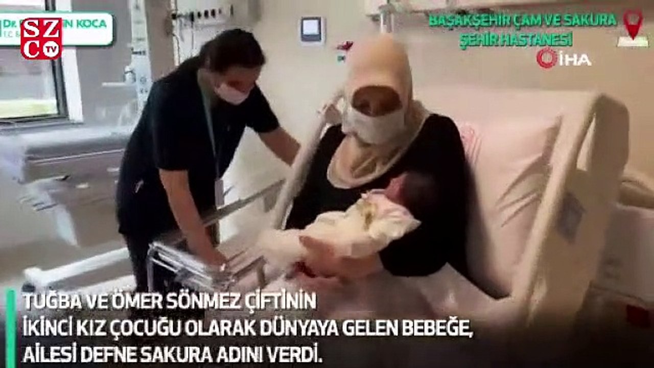 Çam ve Sakura Şehir Hastanesi’nin ilk bebeği “Defne Sakura” dünyaya geldi