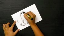 F is for Frog Drawing using Crayons | How to draw a cute Frog with capital letter F