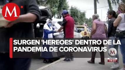 Download Video: Voluntarios donan comida en apoyo a los más necesitados