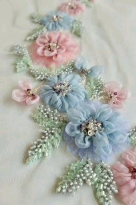 Ribbon flowers