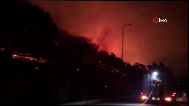 Antalya'nın Kaş ilçesinde orman yangını