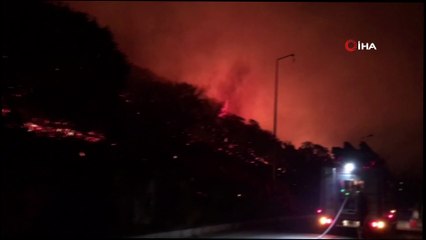 Antalya'nın Kaş ilçesinde orman yangını