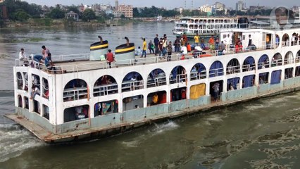 মেঘনা রানী এবং পূবালী লঞ্চের তুমুল গতিযুদ্ধ || High Speed Launch Race | Meghna Rani vs Pubali Launch