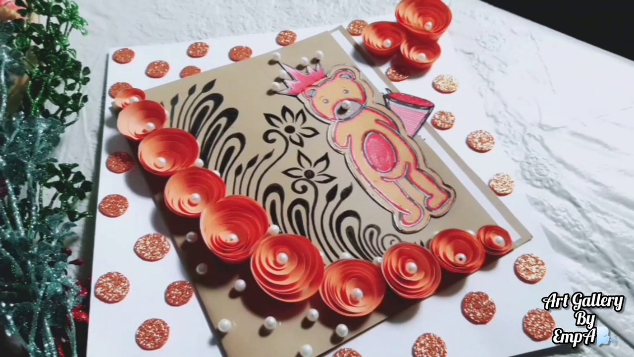 DIY  Teddy Day card❤