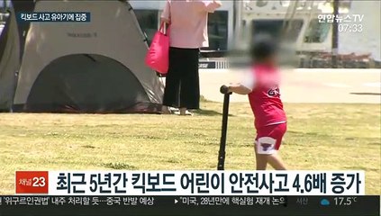 킥보드 안전사고 주의보…5년 사이 4.6배↑