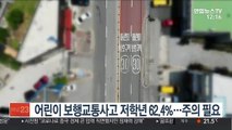 어린이 보행교통사고 저학년 62.4%…주의필요