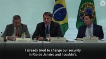 Bolsonaro's foul-mouthed rant to cabinet over security forces