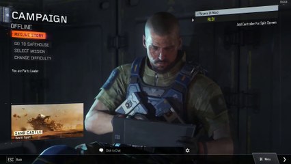 Call of Duty Black Ops III Bee with soldier preparing to his mission - Intro music