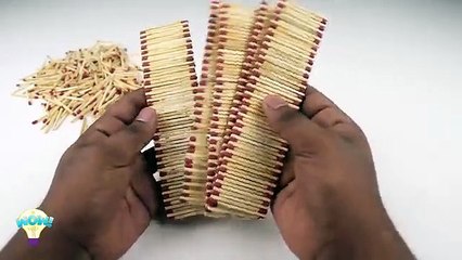 How_to_Make_a_Match_House_Fire_DIY_at_Home_-_Match_Stick_House_Fire(360p)